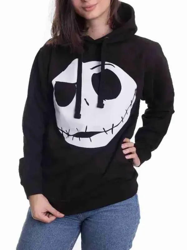 Jack Skellington The Nightmare Before Halloween Black Hoodie