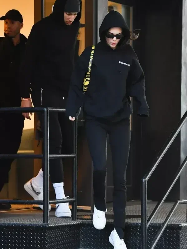 Kendall Jenner Black Jumper Hoodie