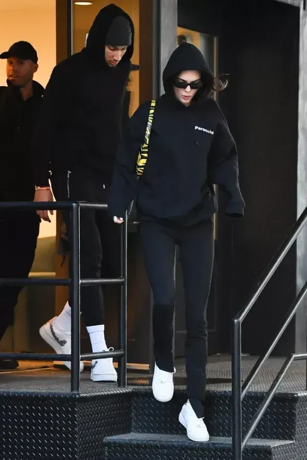 Kendall Jenner Black Jumper Hoodie