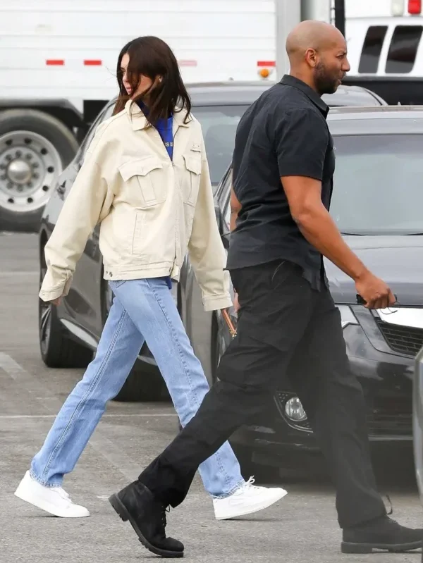 Kendall Jenner Off-White Cotton Jacket