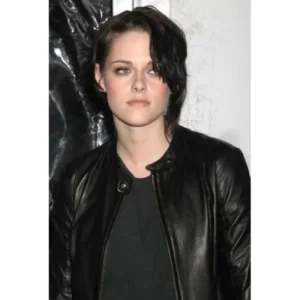 Kristen Stewart Black Leather Jacket