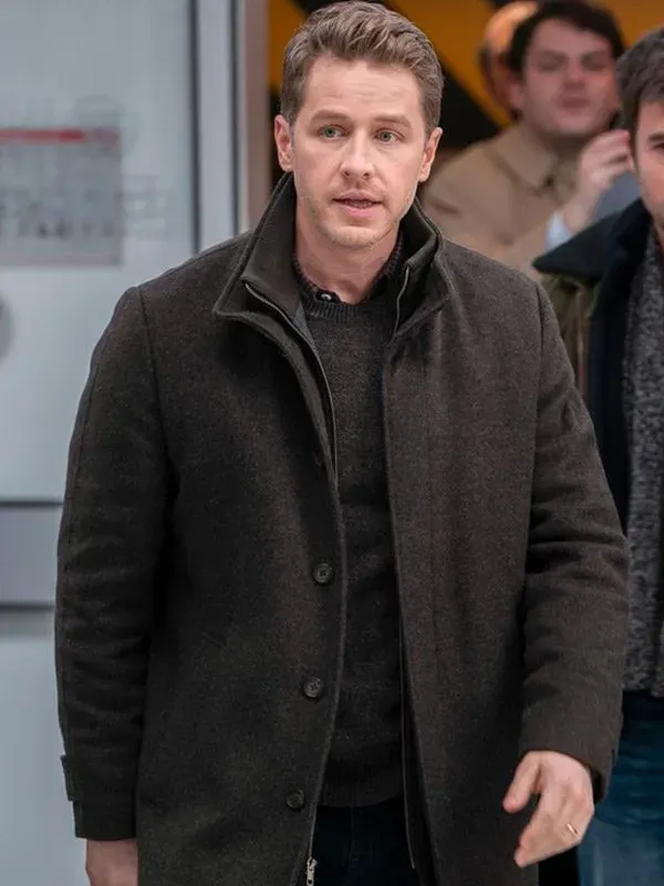 Manifest Josh Dallas wear Black Wool Jacket