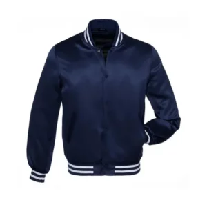 Dylan Blue and White Varsity Jacket