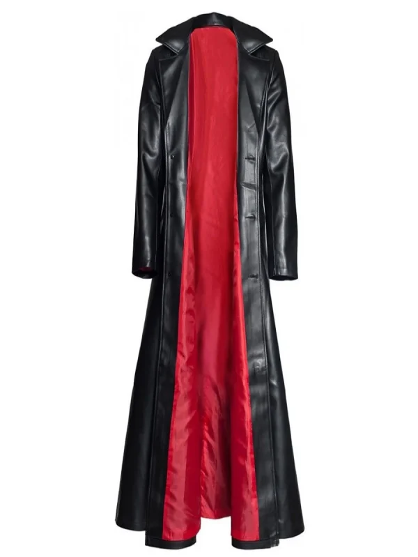 Mens Gothic Steampunk Coat Pvc Leather