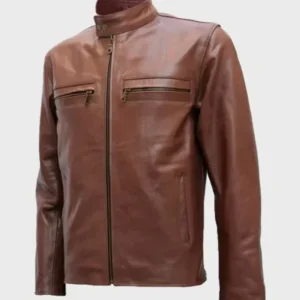 Mens Style Brown Leather Jacket