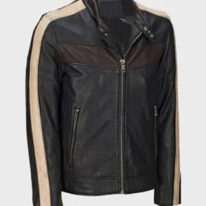 Mens Vintage Cafe Racer Black Retro Jacket