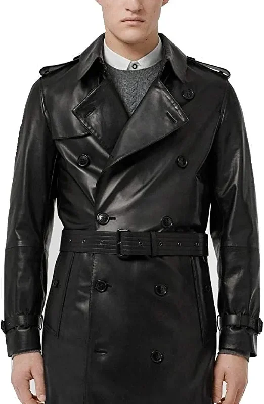 Number Seven Men's Long Trench Coat