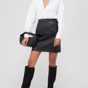 PU Mini Skirt - Black