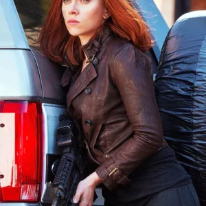 Scarlett Johansson The Winter Soldier Genuine Leather Jacket