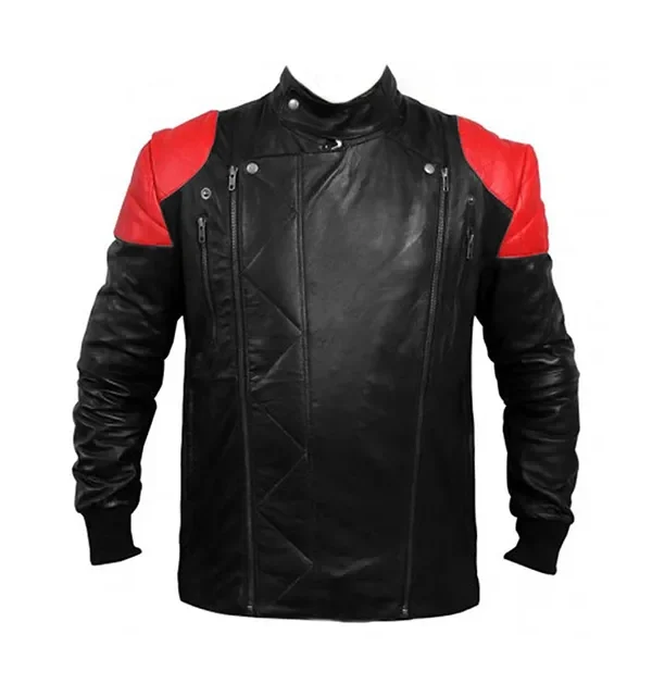 Surface to Air - KID CUDI FIRE Leather Jacket Replica