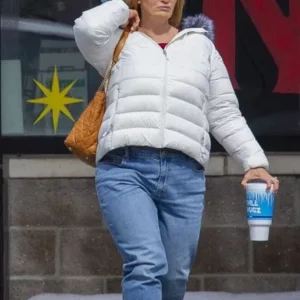 The Thing About Pam Renée Zellweger Shearling Puffer Jacket