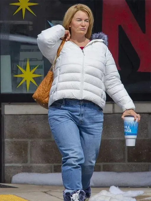 The Thing About Pam Renée Zellweger Shearling Puffer Jacket