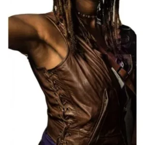 The Walking Dead Michonne Leather Vest for women