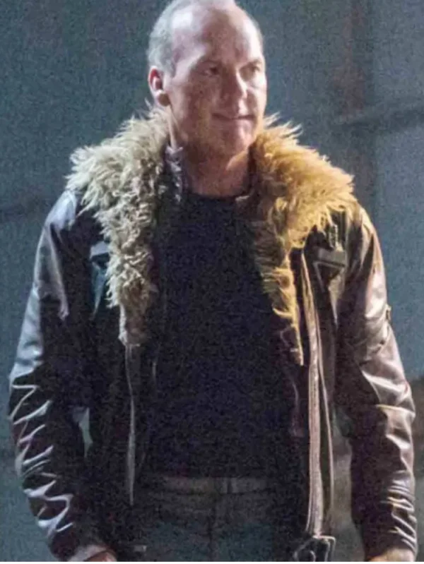 Vulture Spiderman Homecoming Brown Leather Jacket