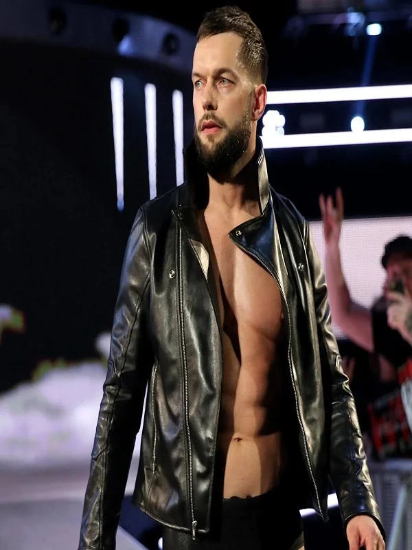 WWE Finn Balor Black Leather Jacket