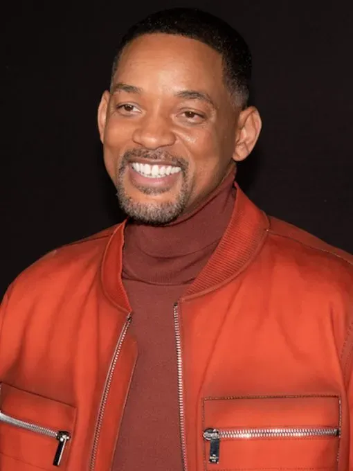 Will Smith Bel-Air Orange Leather Jacket