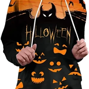 Women Halloween Pumpkin Hoodie