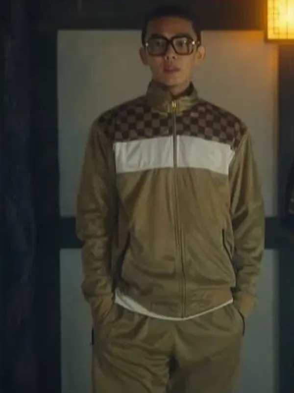 Yoo Ah in Seoul Vibe Brown Tracksuit