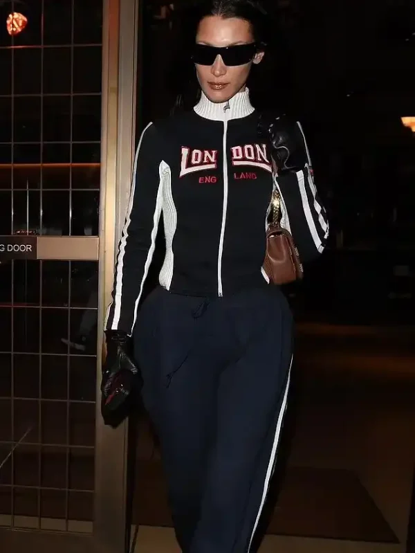 American Model Bella Hadid London jacket