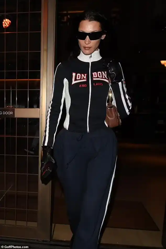 American Model Bella Hadid London jacket