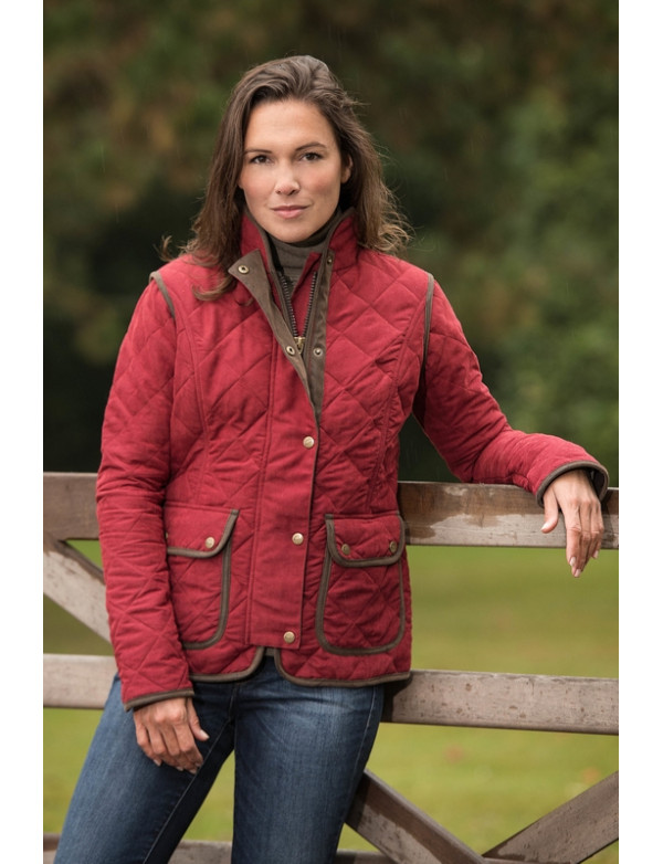 FASHIONABLE QUILTED NUBUCK WOMEN'S JACKET - HEPBURN