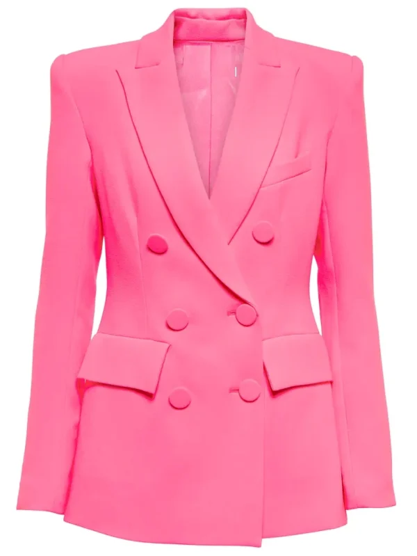 women's Pink Landon crepe blazer Coat