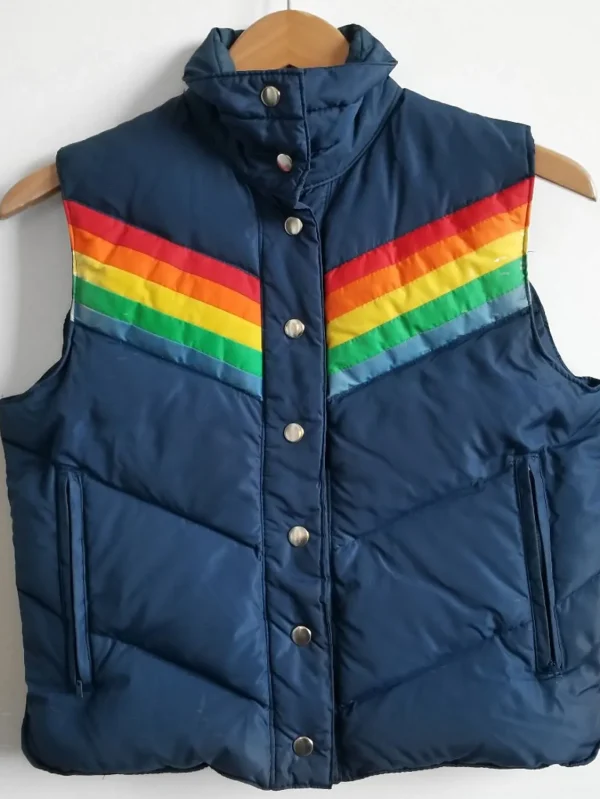 Ashton Kutcher That 70s Show Michael Kelso Puffer Blue Vest