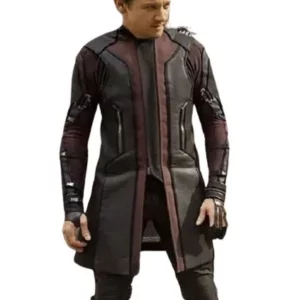 Avenger Age of Ultron Hawkeye Leather Coat