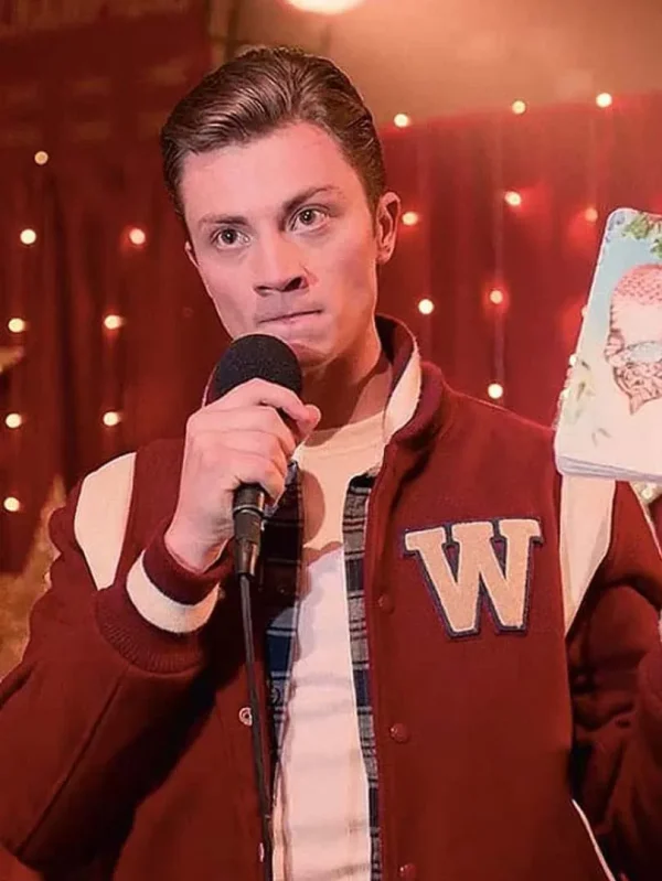 Brad Lewis I Am Not Okay with This custom letterman jacket