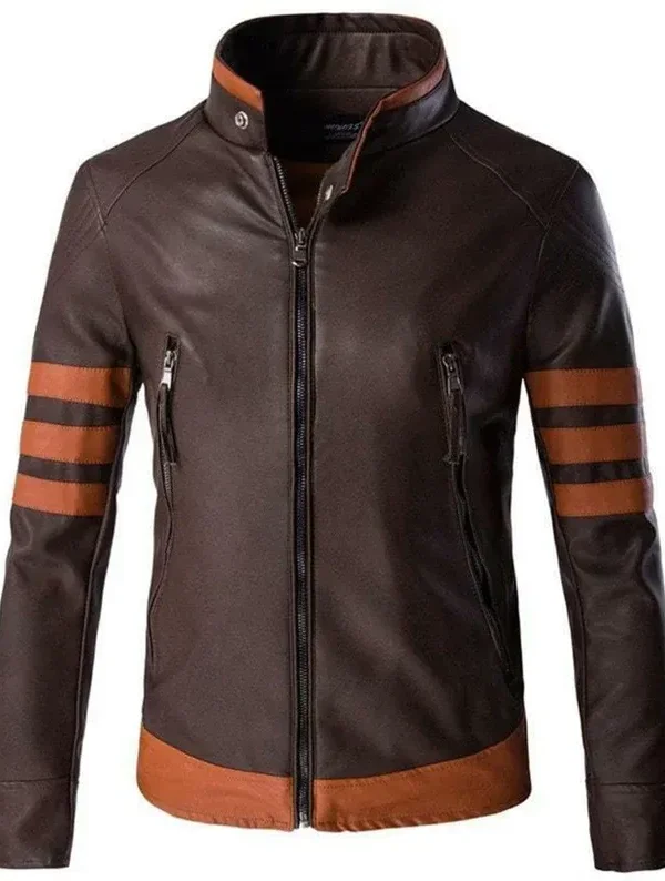 Brown Leather Jacket Halloween Costume Biker