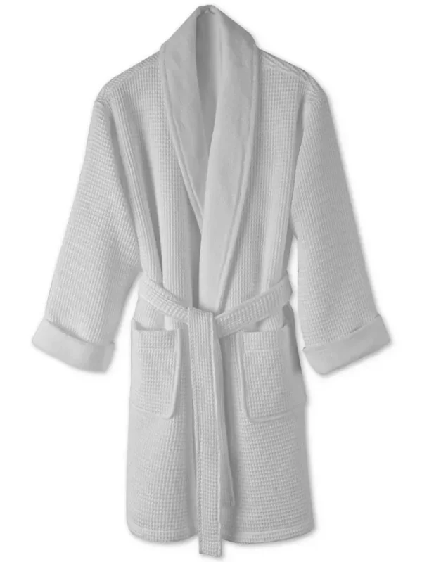 Cotton Waffle Textured Bath Robe, Created for Macy's