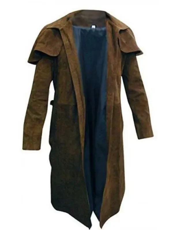 Duster Trench Brown Coat For Men & Women Halloween Costume