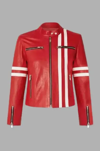 Ferrara Red leather Jacket