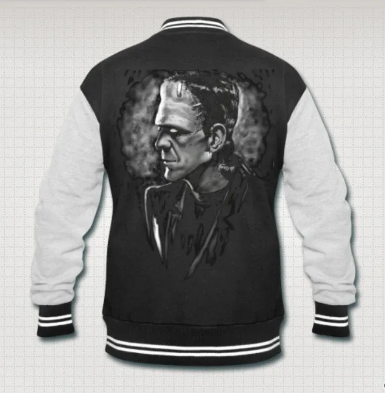 Frankenstein's monster horror varsity jacket