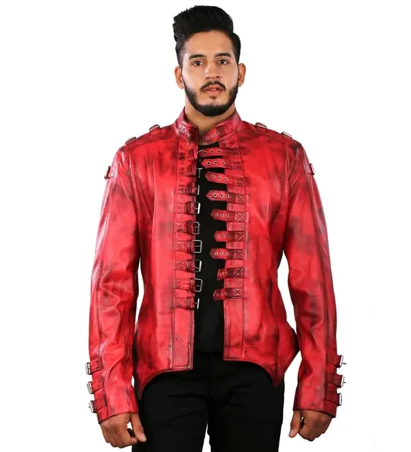 Red Halloween Leather Jacket