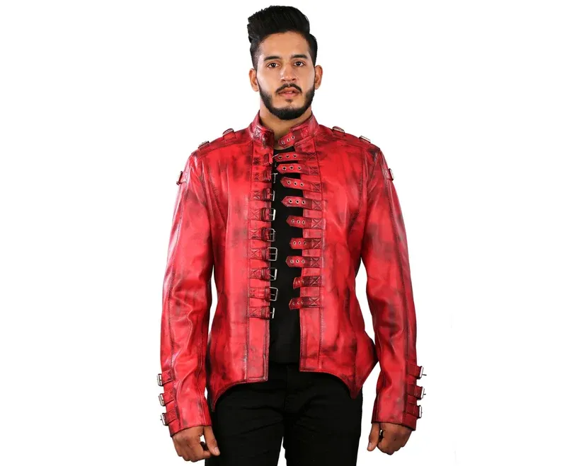 Red Halloween Leather Jacket