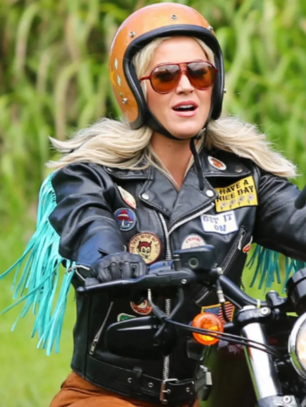 Harleys in Hawaii Katy Perry Motorcycle Leather Jacket