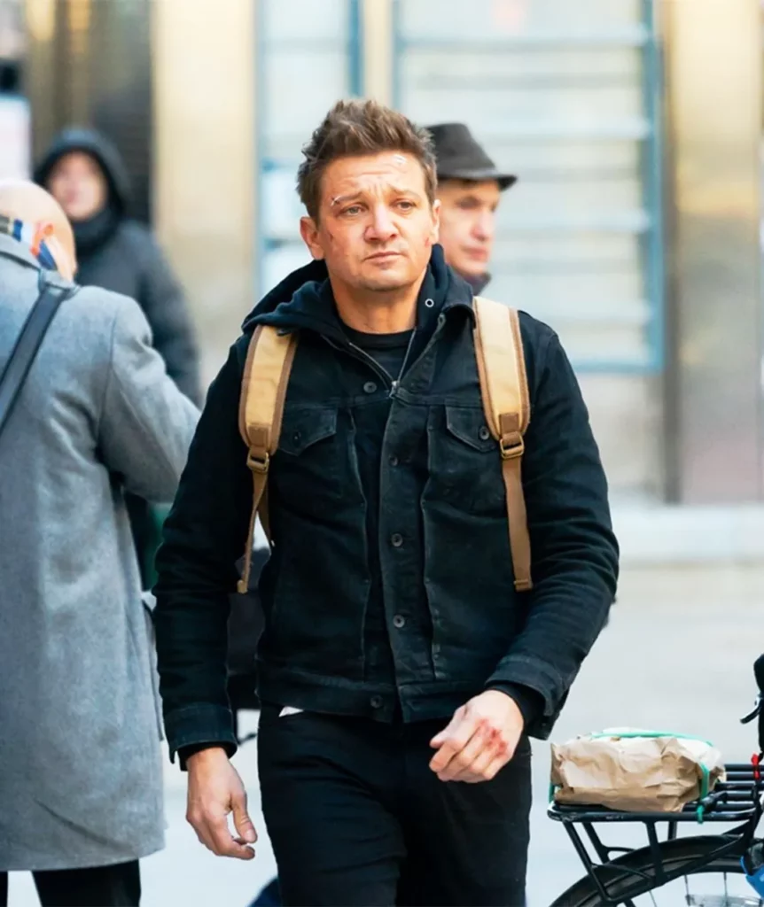 Hawkeye TV Series 2021 Jeremy Renner Black Jacket