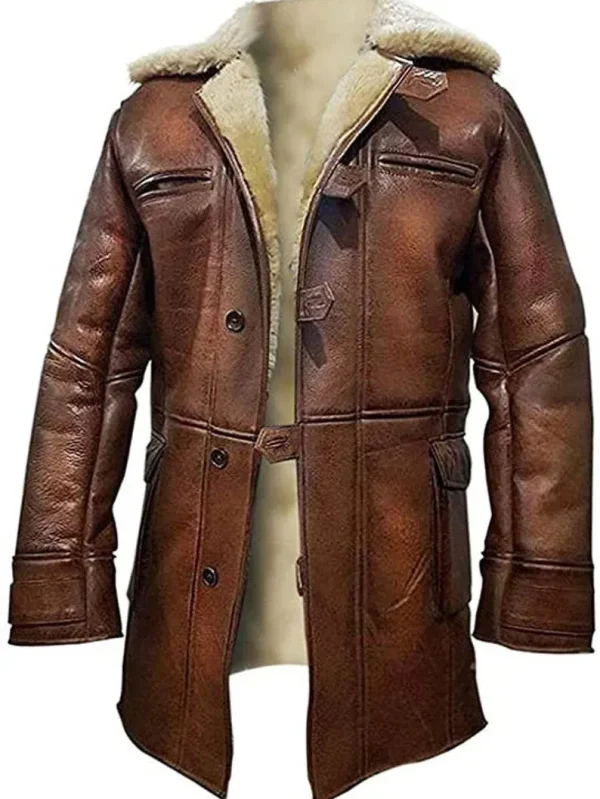 High Quality Handmade Leather Bane Coat