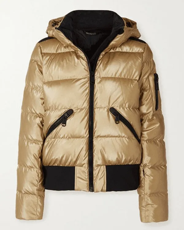 Keeley Ted Lasso S02 Gold Puffer Jacket