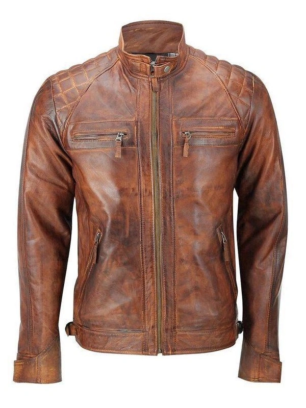 Men's Distressed Brown Jacket