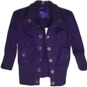 Miley Cyrus-MAX Azria - Snap Front Jacket