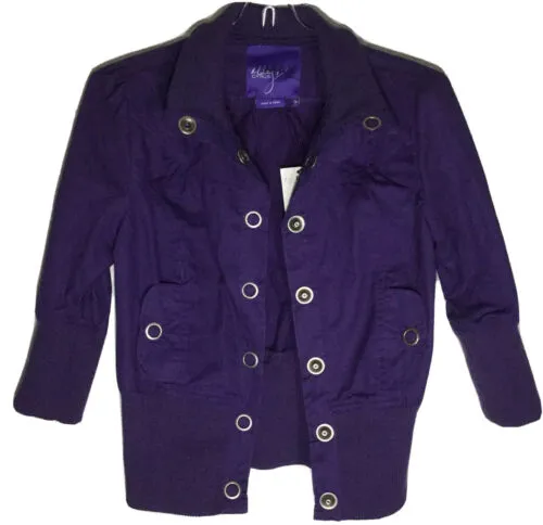 Miley Cyrus-MAX Azria - Snap Front Jacket