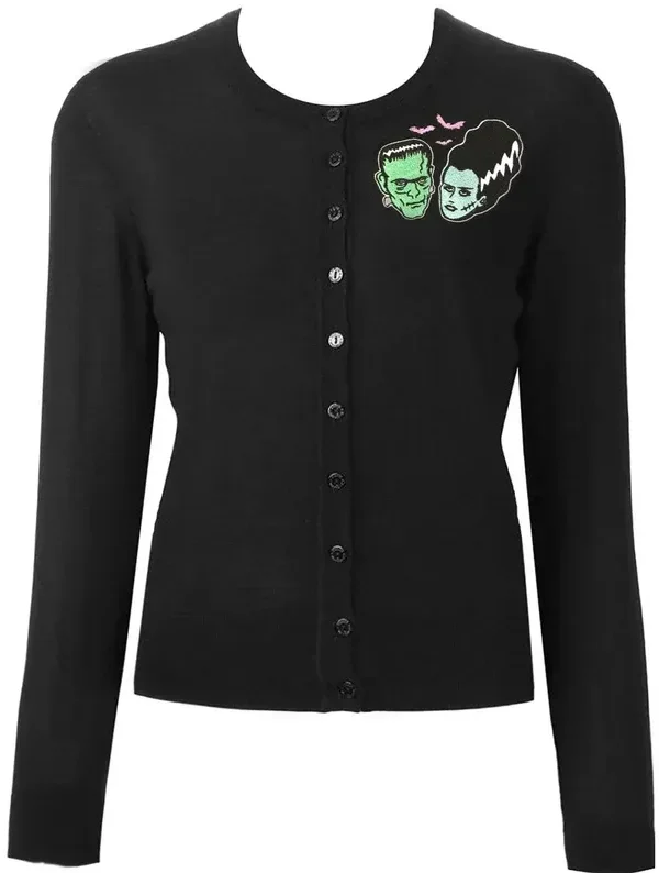 Monster Love Black Cardigan