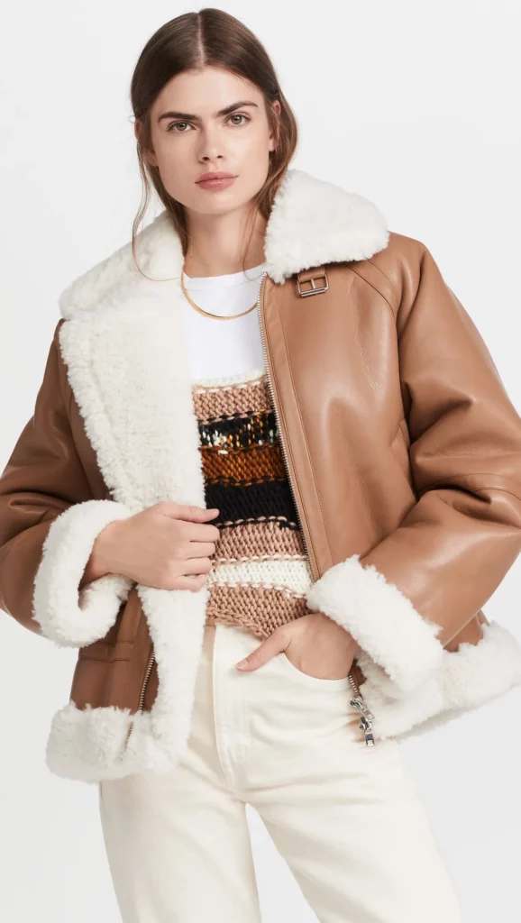 Nael Shearling Jacket For Women