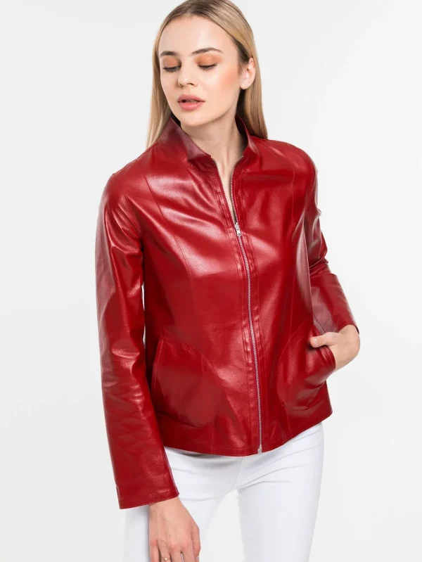 Reversible Leather Jacket For Women's