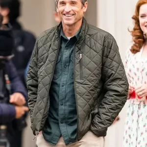 Robert Philip Disenchanted Patrick Dempsey Green Bomber Jacket