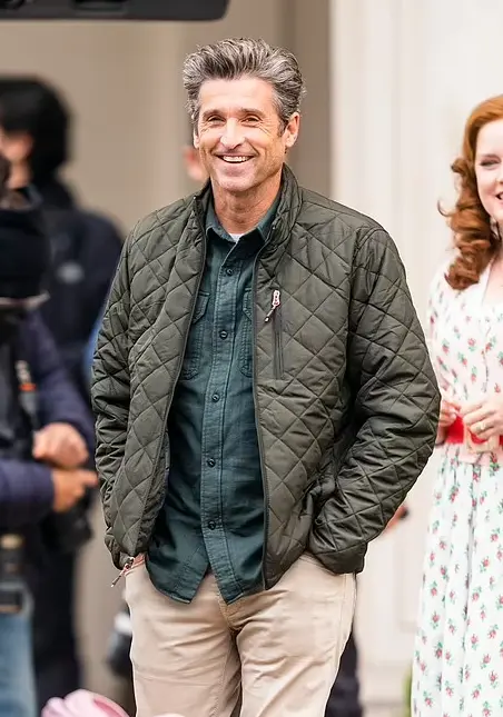 Robert Philip Disenchanted Patrick Dempsey Green Bomber Jacket