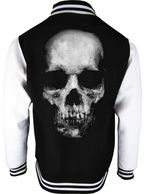 Skull Varsity Jacket goth