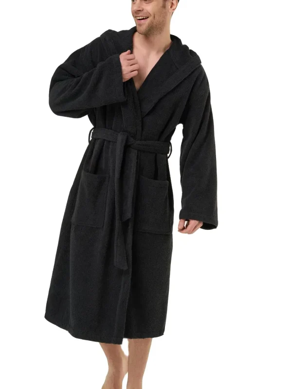 Spa Style Black Bathrobe